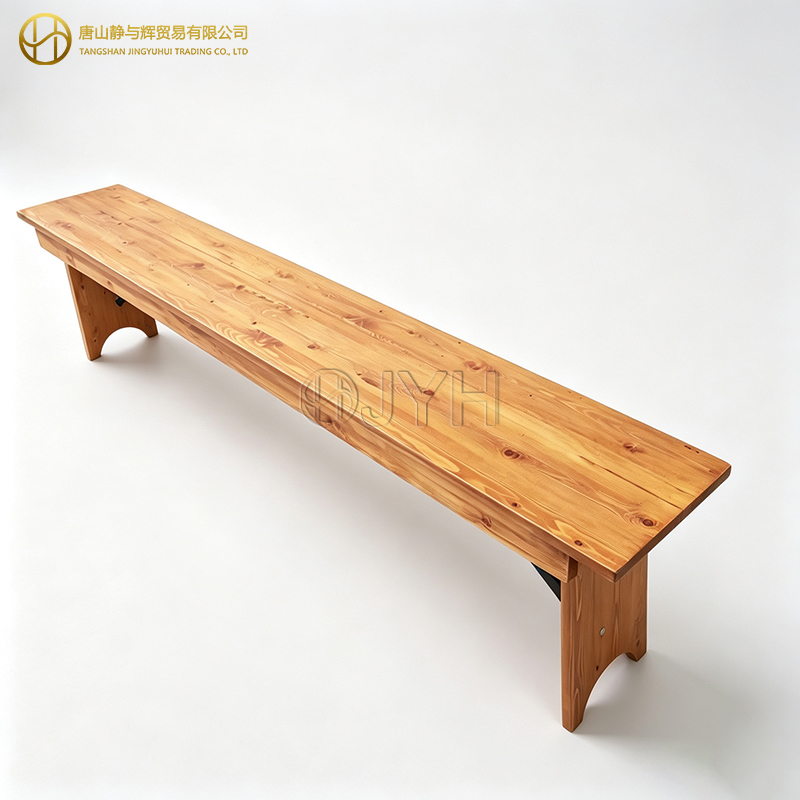 Rectangle Wooden Farmhouse Table Bench - Image 4