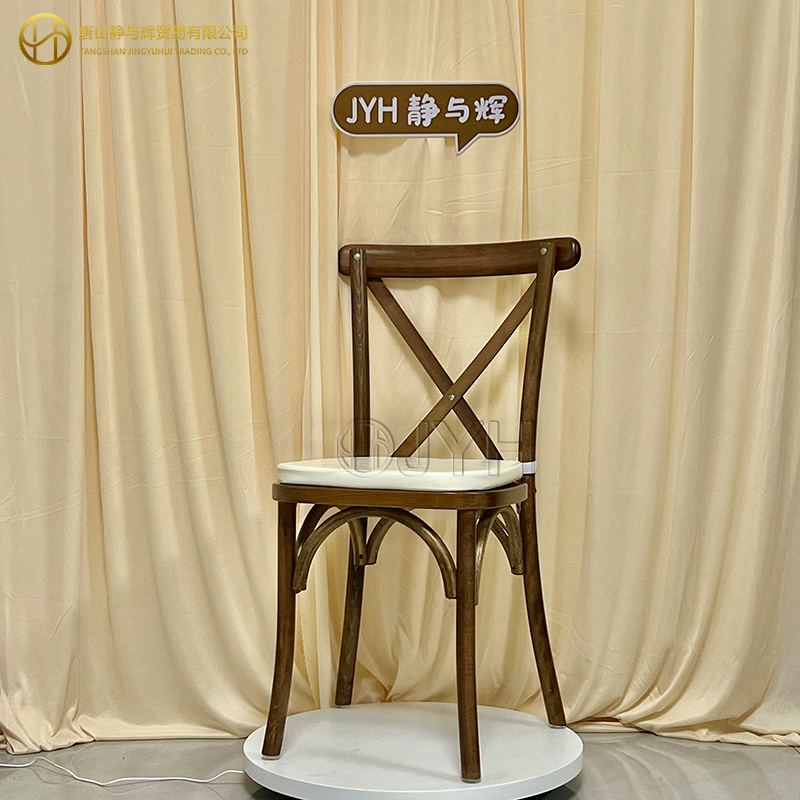 Stackable Wood Cross Back Chair/X Back Chair