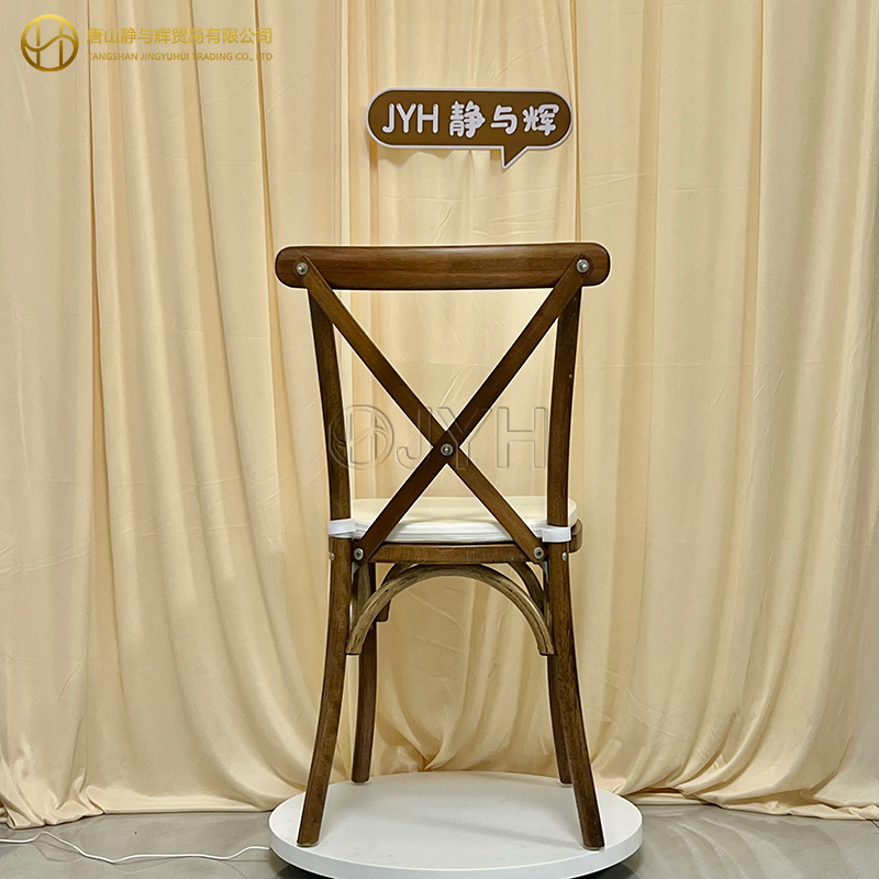 Stackable Wood Cross Back Chair/X Back Chair - Image 5