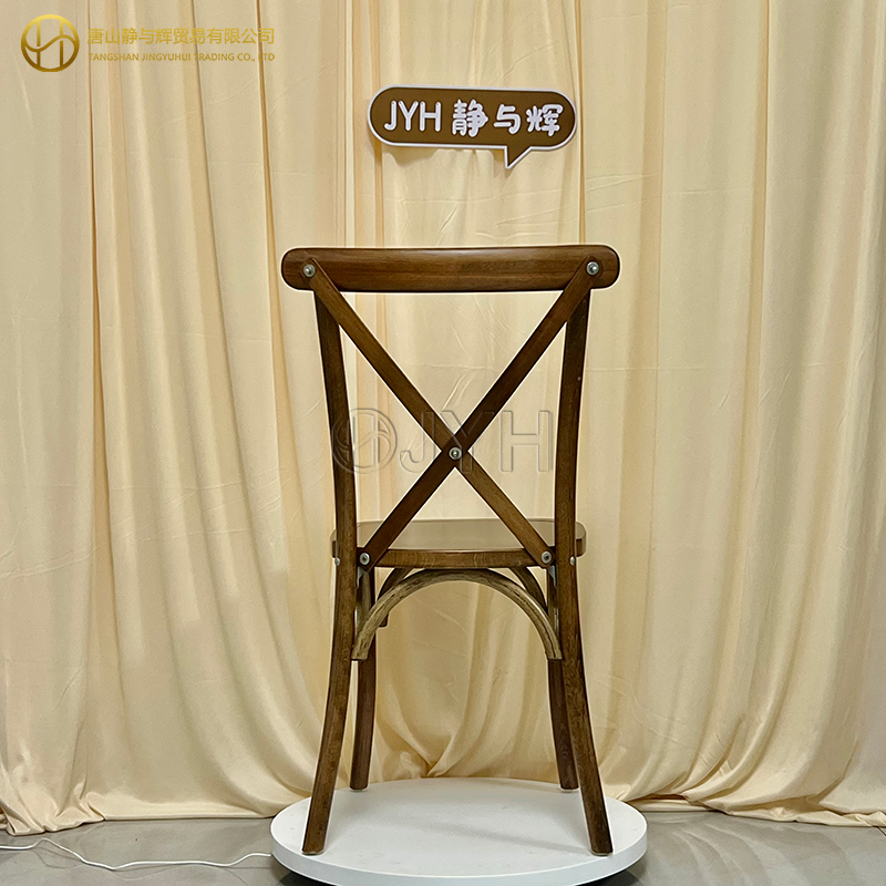 Stackable Wood Cross Back Chair/X Back Chair - Image 6