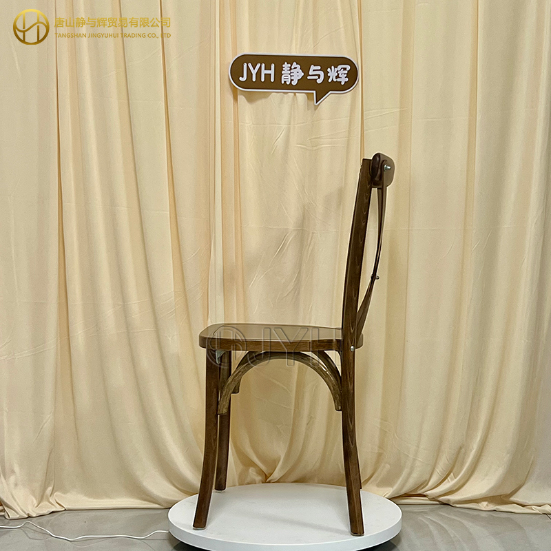 Stackable Wood Cross Back Chair/X Back Chair - Image 3