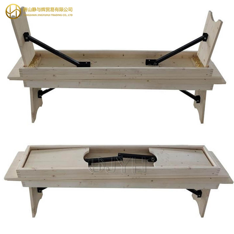 Rectangle Wooden Farmhouse Table Bench - Image 8
