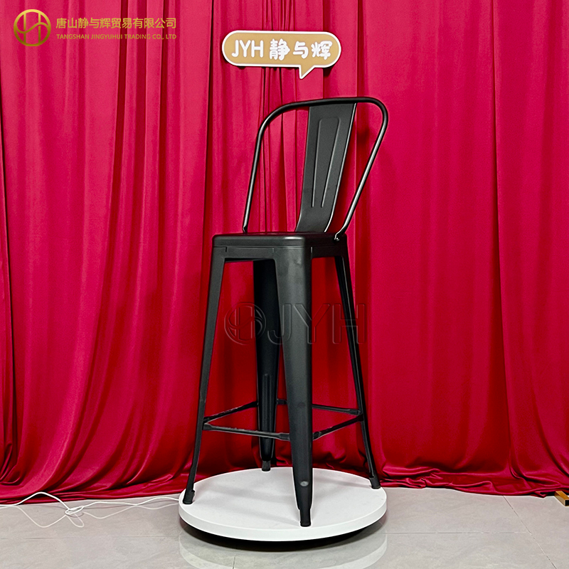 High back tolix metal bar stool