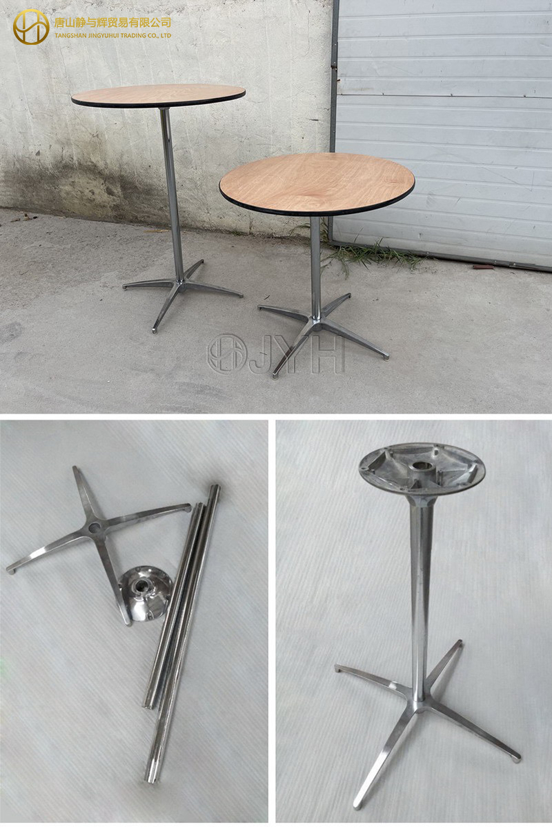 Wood Round Cocktail Table - Image 5