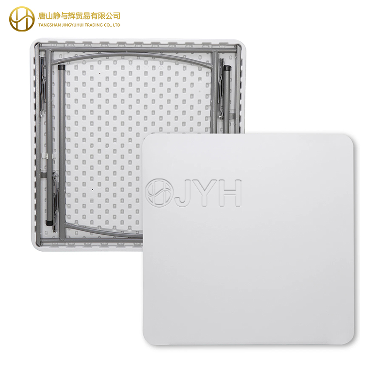 Square HDPE Plastic Folding Table - Image 4