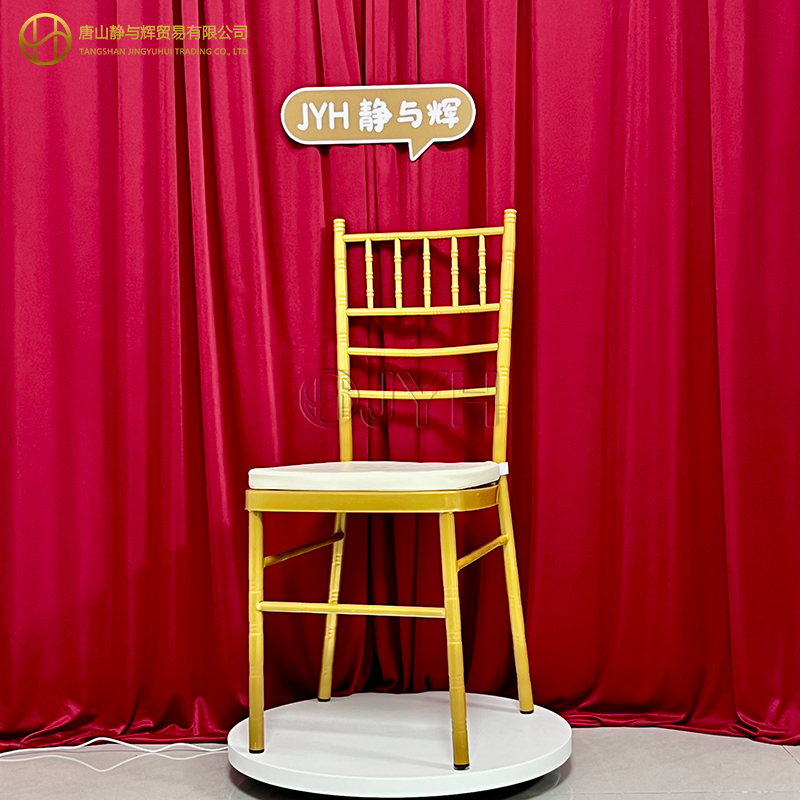 Gold metal chiavari chair