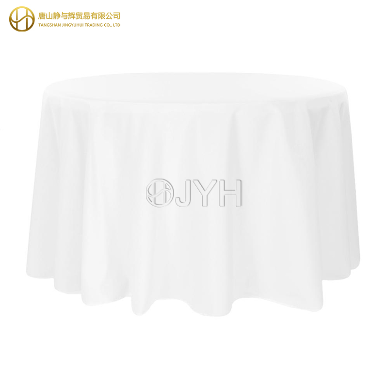 Round Premium Polyester Tablecloth