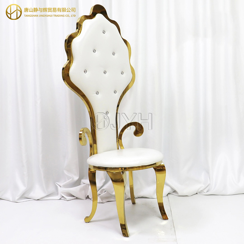 Luxury High Back Stainless Steel Wedding Event Chair